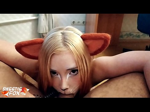 ❤️ Kitsune ingoia cazzo è cum in bocca Super sex à noi ️❤